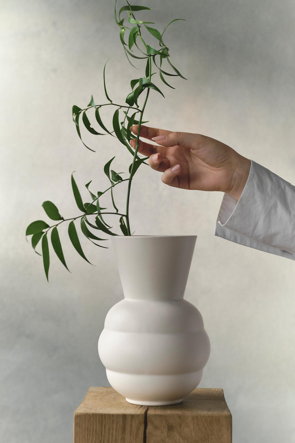 x Tortus Archie vase No1 - hvid